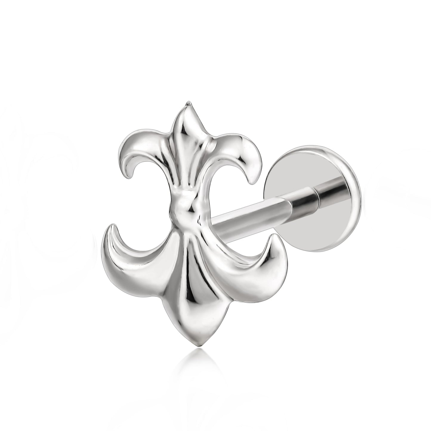 limerencia Hypoallergenic Titanium ASTM F136-18G 6mm 8mm 10mm Flat Back Internal Thread Stud Earring Piercing Jewelry for Tragus Helix Conch Cartilage Nose Lip(1pc)