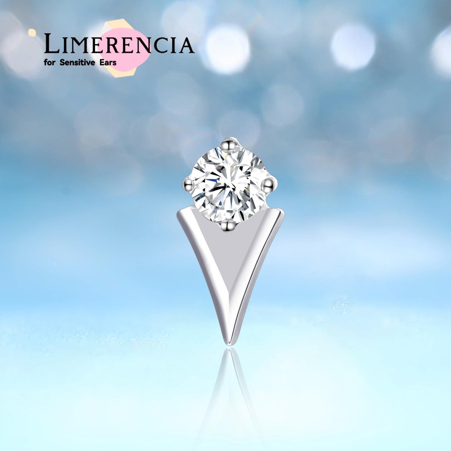 limerencia F136 Titanium Hypoallergenic Piercing Jewelry 18G 6mm 8mm 10mm Flat Back Internally Threaded Implant Grade Climber Stud Crawler Earrings For Cartilage,Tragus,Helix,Conch,Nose,Lip(1pc)