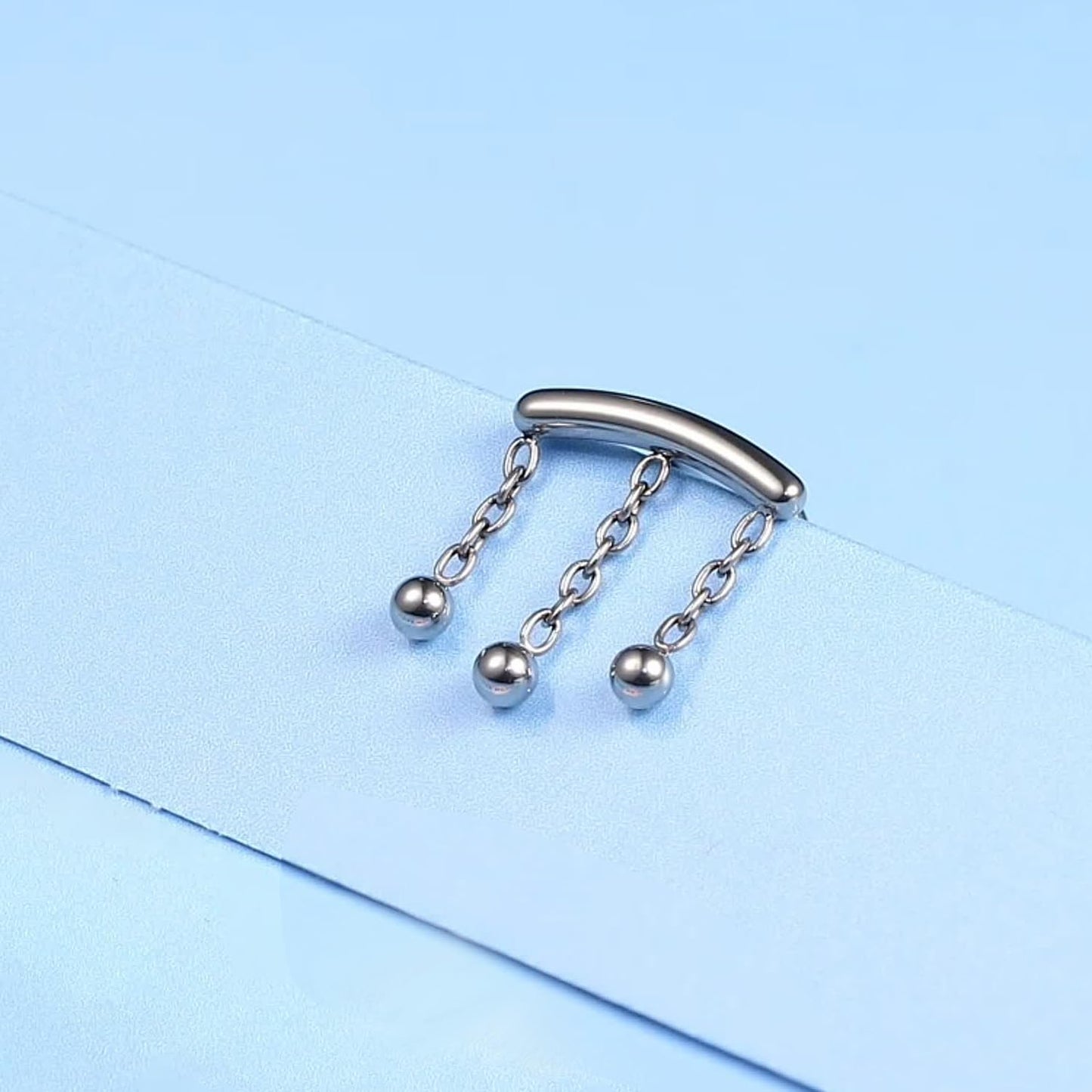 limerencia Hypoallergenic Titanium ASTM F136-18G 6mm 8mm 10mm Flat Back Internal Thread Stud Earring Piercing Jewelry for Tragus Helix Conch Cartilage Nose Lip(1pc)