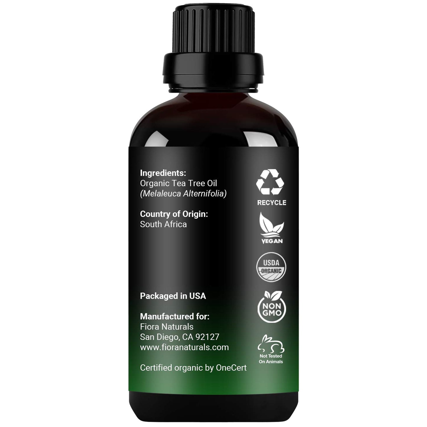 Tea Tree Oil – 100% Pure Organic Tea Tree Essential Oil for Skin, Face, Hair, Scalp, Nails, and Toenail – Therapeutic Grade Tree Tea Oil for Acne & Hair Growth – 1 fl oz - by Fiora Naturals