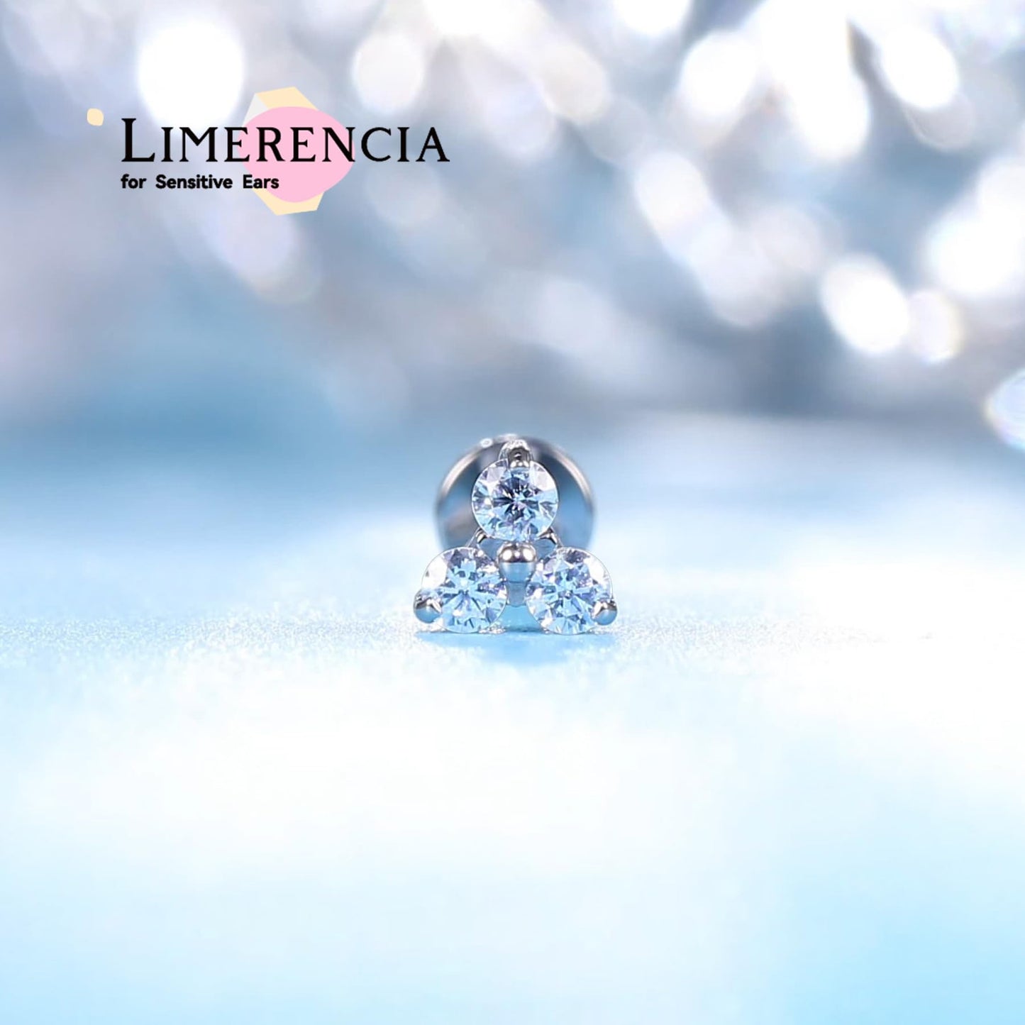 limerencia Hypoallergenic Titanium ASTM F136-18G 6mm 8mm 10mm Flat Back Internal Thread Stud Earring Piercing Jewelry for Tragus Helix Conch Cartilage Nose Lip(1pc)
