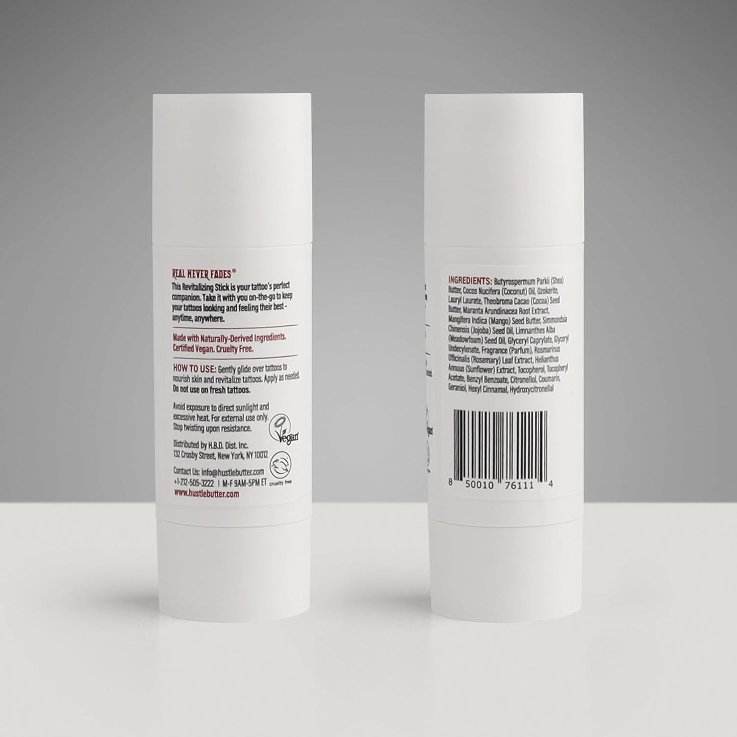 Hustle Butter Tattoo Aftercare - Portable Balm Stick - On The Go Tattoo Aftercare - Naturally Derived Vegan Cruelty Free - Mess Free - 1.6 oz