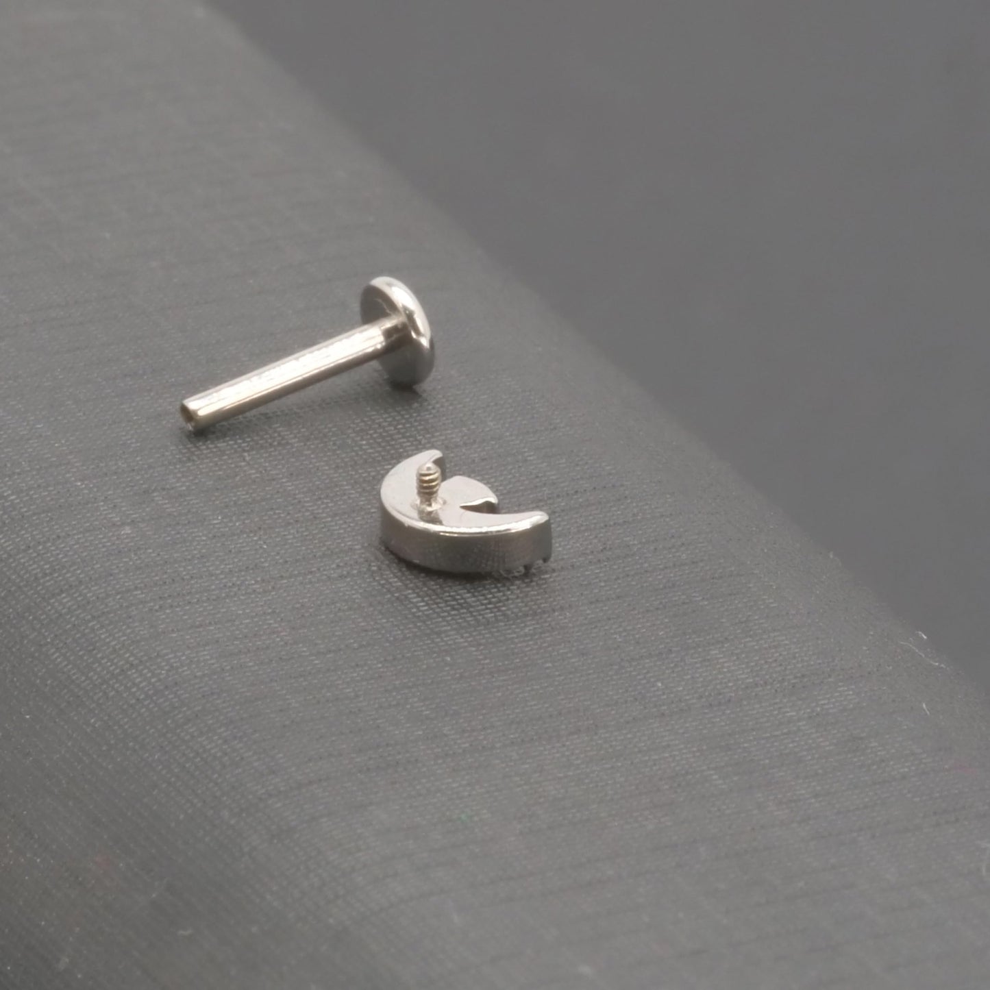 limerencia Hypoallergenic Titanium ASTM F136-18G 6mm 8mm 10mm Flat Back Internal Thread Stud Earring Piercing Jewelry for Tragus Helix Conch Cartilage Nose Lip(1pc)