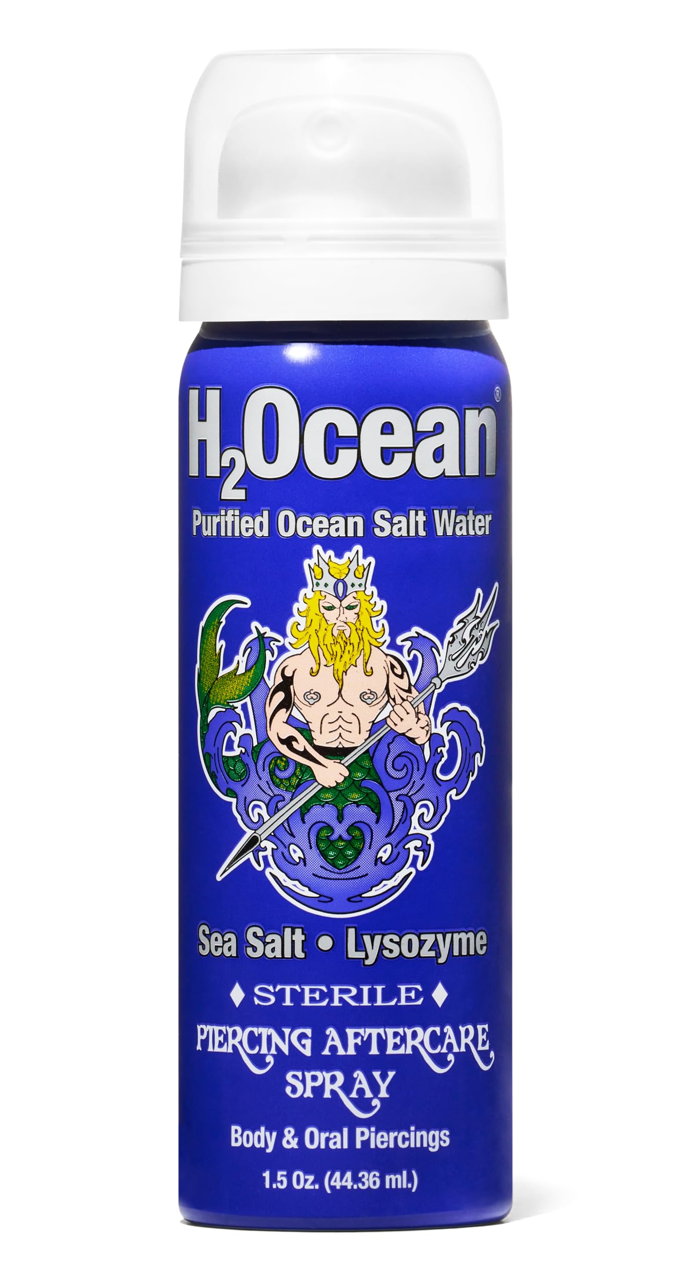 H2Ocean Piercing Aftercare Spray and Keloid Bump Removal– Sea Salt Spray for Body and Facial Piercings – Ear, Nose, Navel, Oral & Body Piercing Cleaner, Aftercare Solution for New Piercings– 4oz