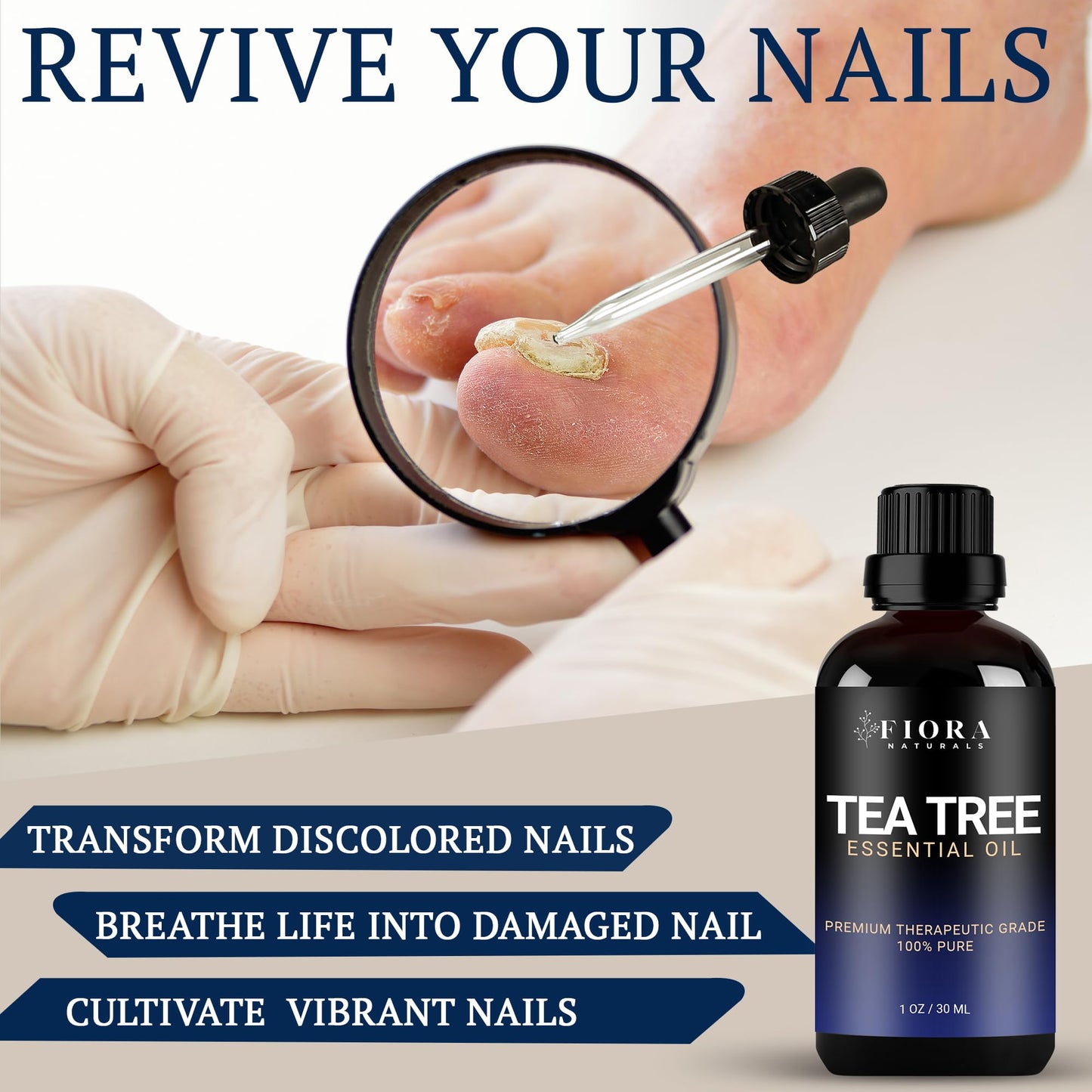 Tea Tree Oil – 100% Pure Organic Tea Tree Essential Oil for Skin, Face, Hair, Scalp, Nails, and Toenail – Therapeutic Grade Tree Tea Oil for Acne & Hair Growth – 1 fl oz - by Fiora Naturals