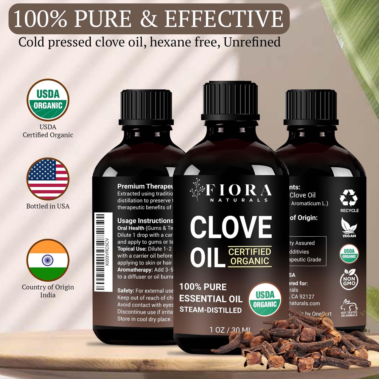 Tea Tree Oil – 100% Pure Organic Tea Tree Essential Oil for Skin, Face, Hair, Scalp, Nails, and Toenail – Therapeutic Grade Tree Tea Oil for Acne & Hair Growth – 1 fl oz - by Fiora Naturals