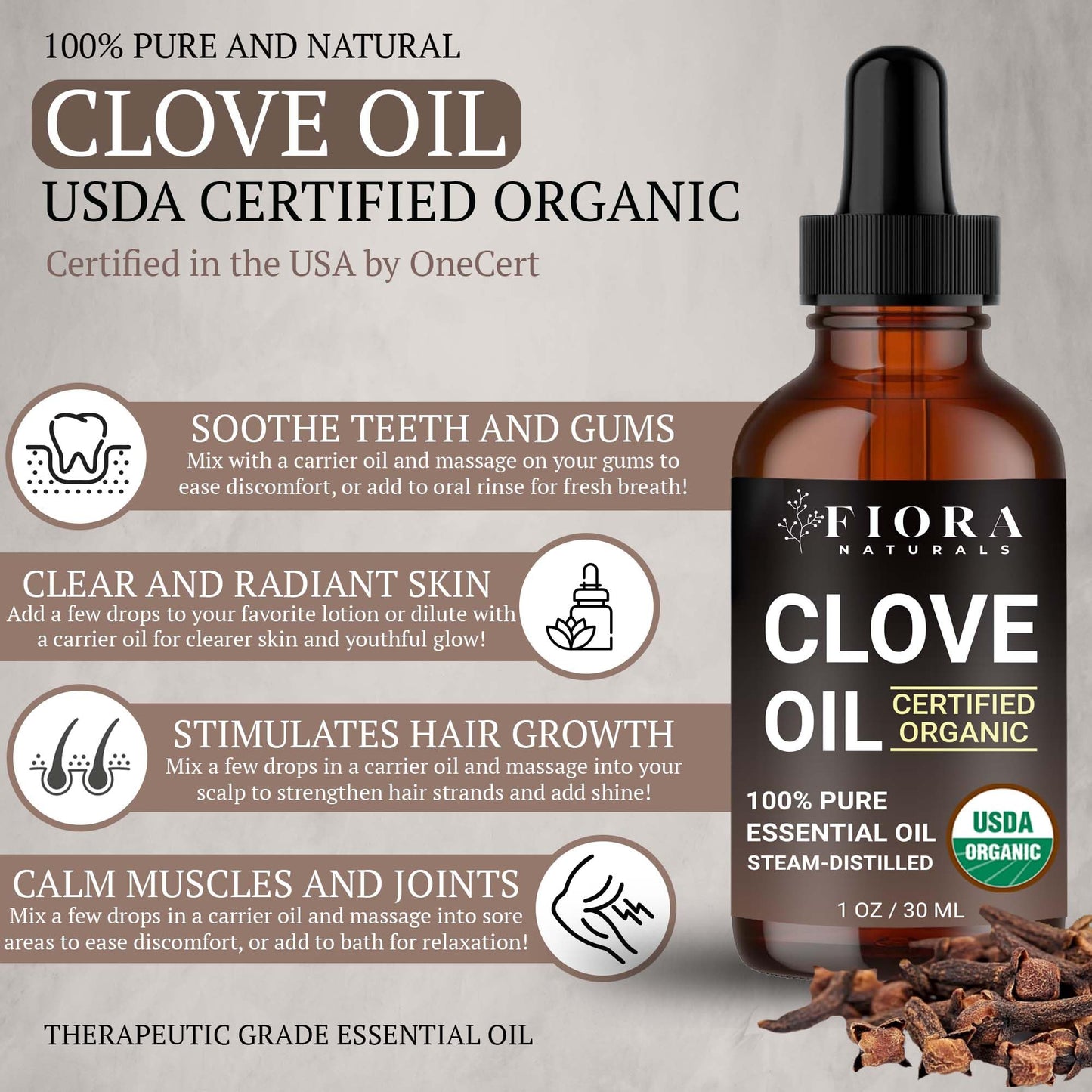 Tea Tree Oil – 100% Pure Organic Tea Tree Essential Oil for Skin, Face, Hair, Scalp, Nails, and Toenail – Therapeutic Grade Tree Tea Oil for Acne & Hair Growth – 1 fl oz - by Fiora Naturals