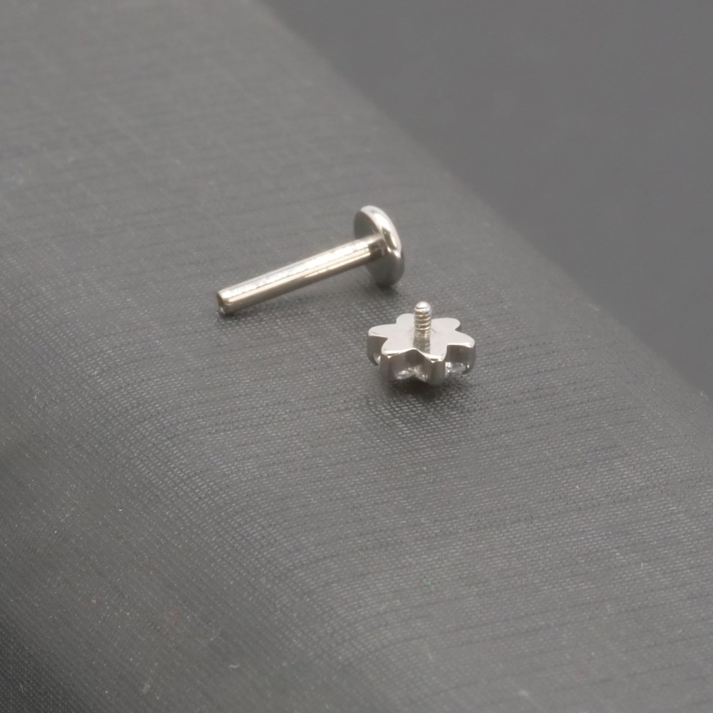 limerencia Hypoallergenic Titanium ASTM F136-18G 6mm 8mm 10mm Flat Back Internal Thread Stud Earring Piercing Jewelry for Tragus Helix Conch Cartilage Nose Lip(1pc)